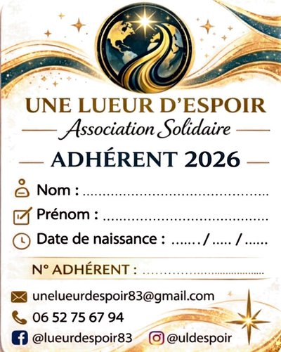 Carte adhérent